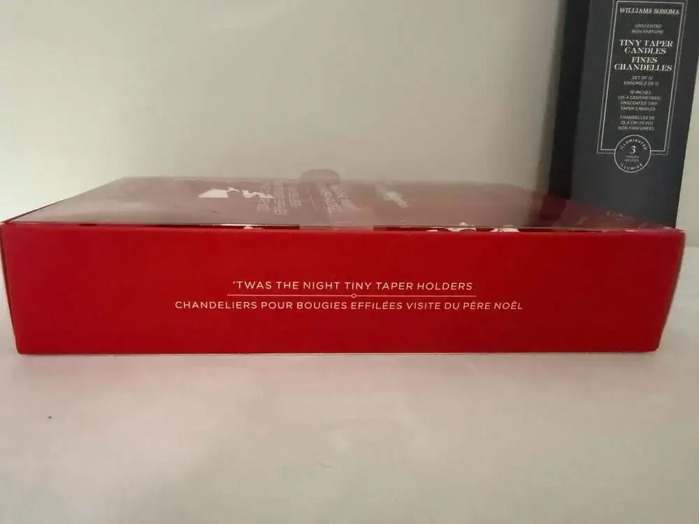 Williams Sonoma Twas The Night Tiny Taper Holders Set
